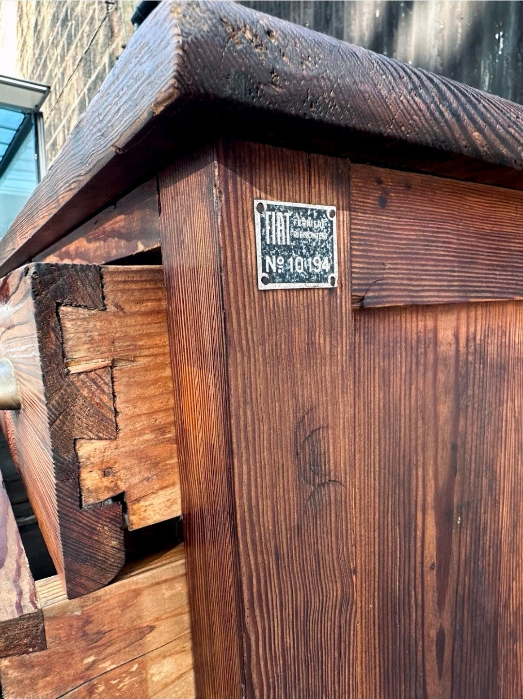 1920s Fiat Factory Bank Of Workshop Drawers. Kitchen Island, Garage,Shop Counter
