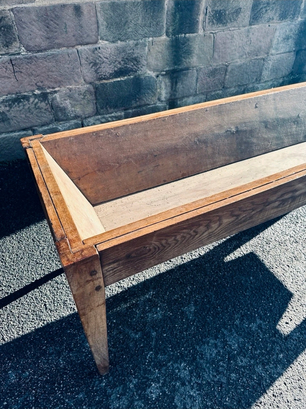 Antique 19th Century Chestnut Dough Table, Dining Table, Farmhouse Table