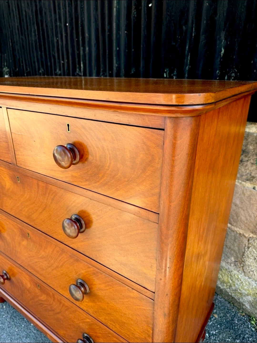 Large Antique Chest Of Drawers C1870, Victorian, Mahogany, Bedroom, Makers Mark