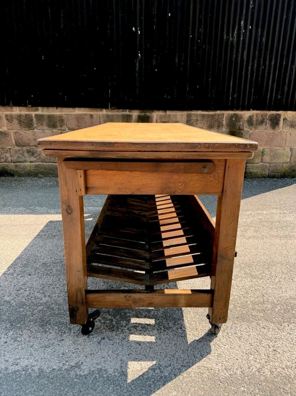 Vintage Industrial Drapers/Textile Mill Table. 1930’s, Kitchen Island, Original