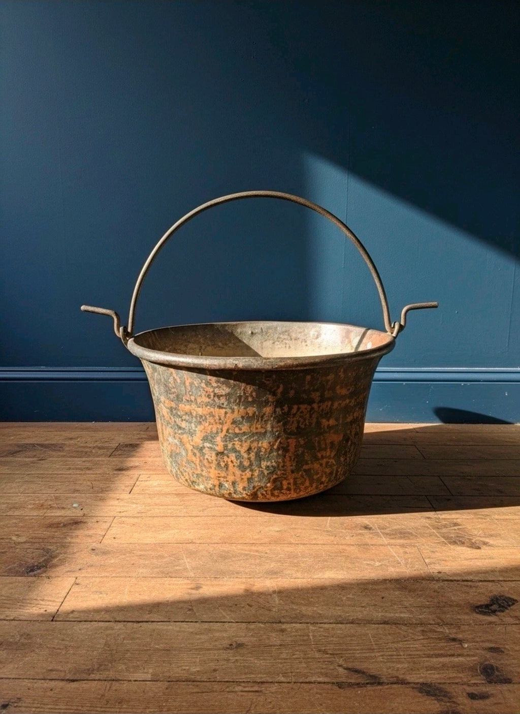 Antique Large Italian Copper Cauldron c1880.Garden Planter,Statement Ice Bucket