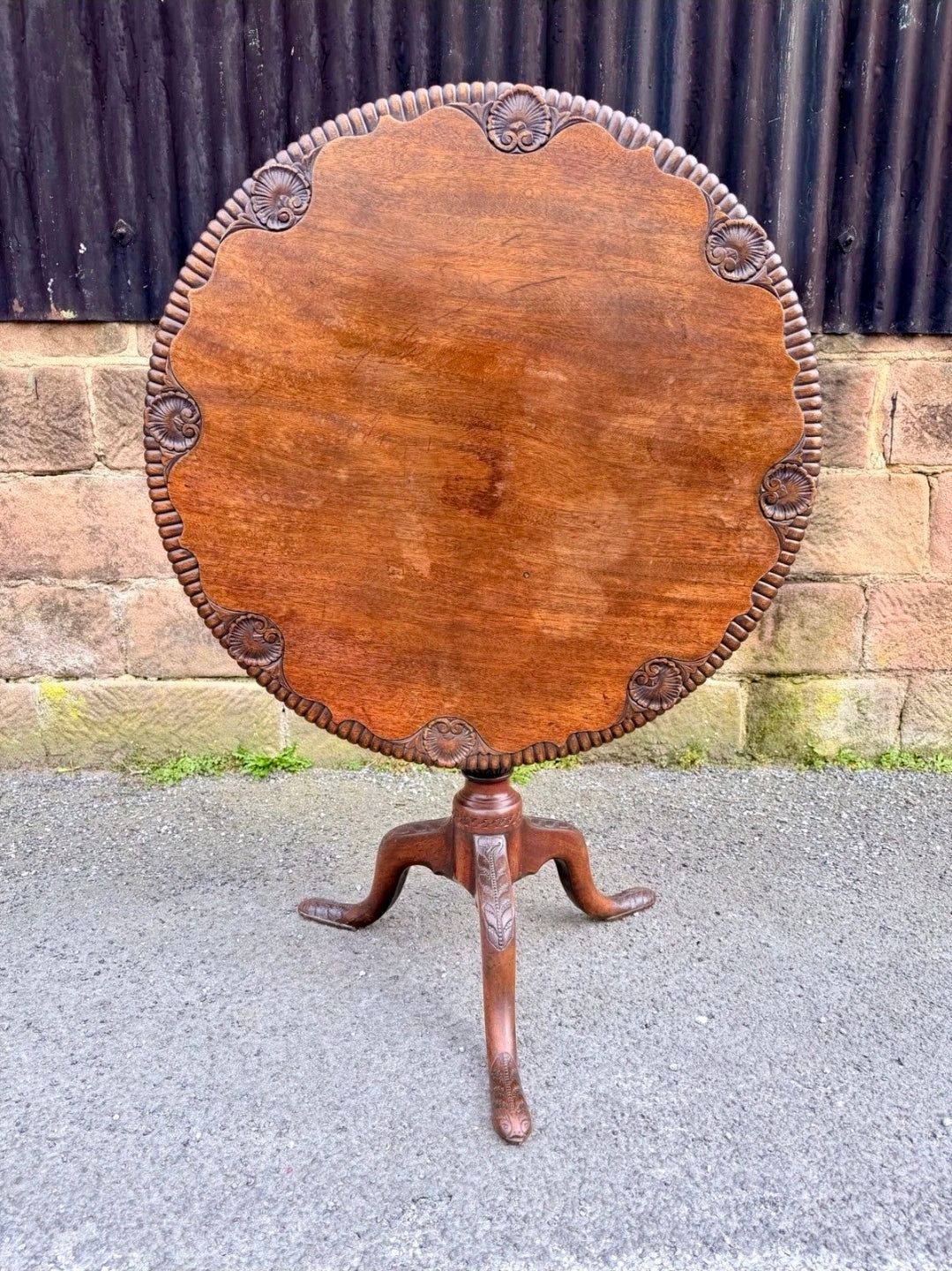 George III Mahogany Tripod Supper Table Circular Tilt Top, Occasional C1780