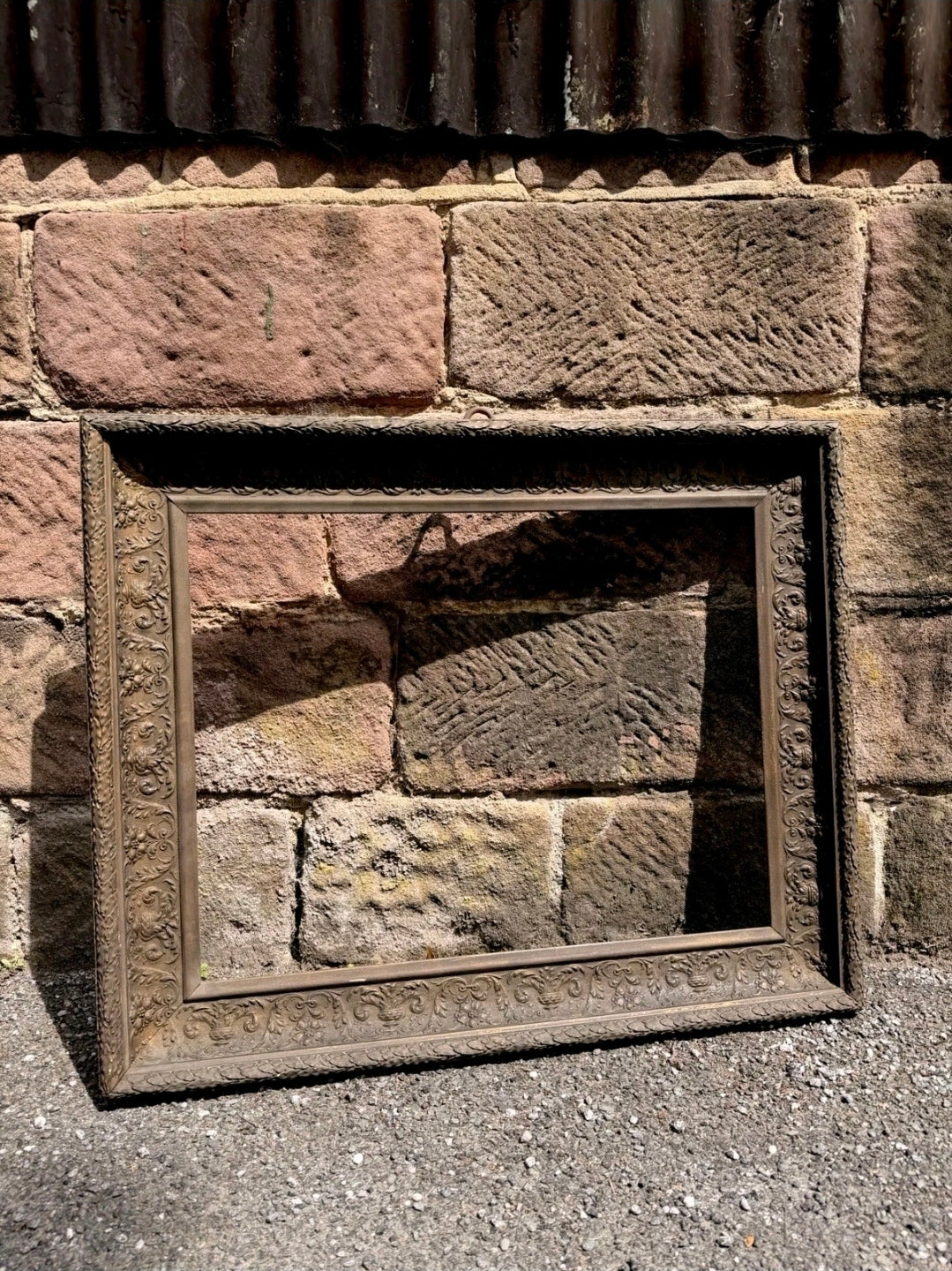 Large Antique Gilt Composition Picture Frame. Painting, Decorative, Wall Art