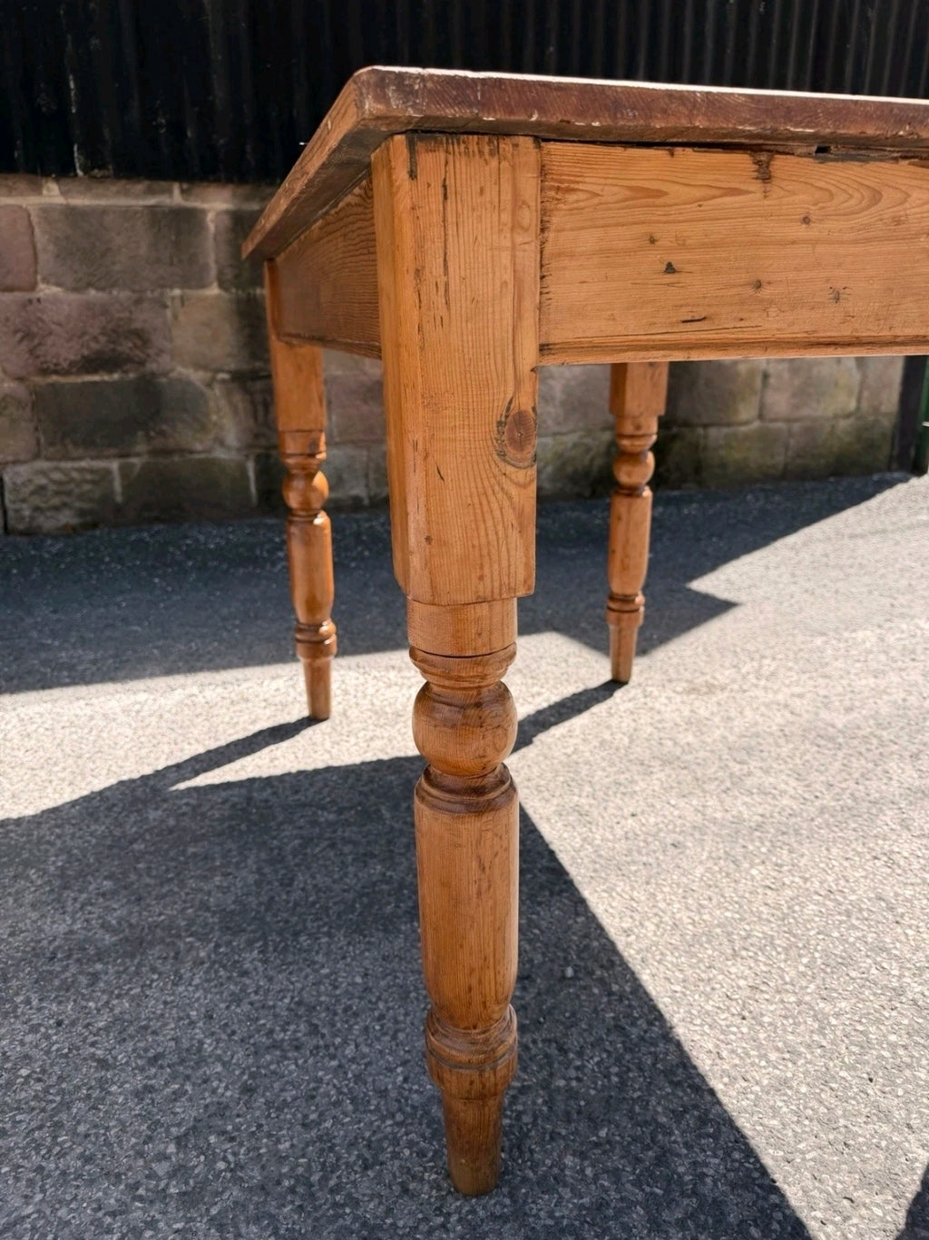Victorian Rustic Pine Table, 2-4 Seater. Kitchen, Dining, Farmhouse, Cottage