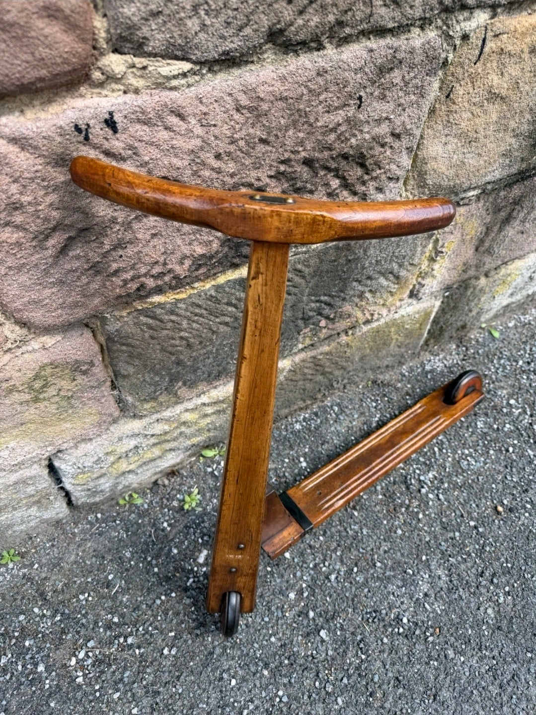 Vintage Mid Century Italian Children's Scooter - Red, Metal, Display, Decorative