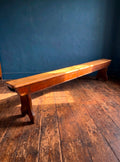 Antique Victorian Rustic Pine Bench, Church Bench, Dining Bench, Hallway