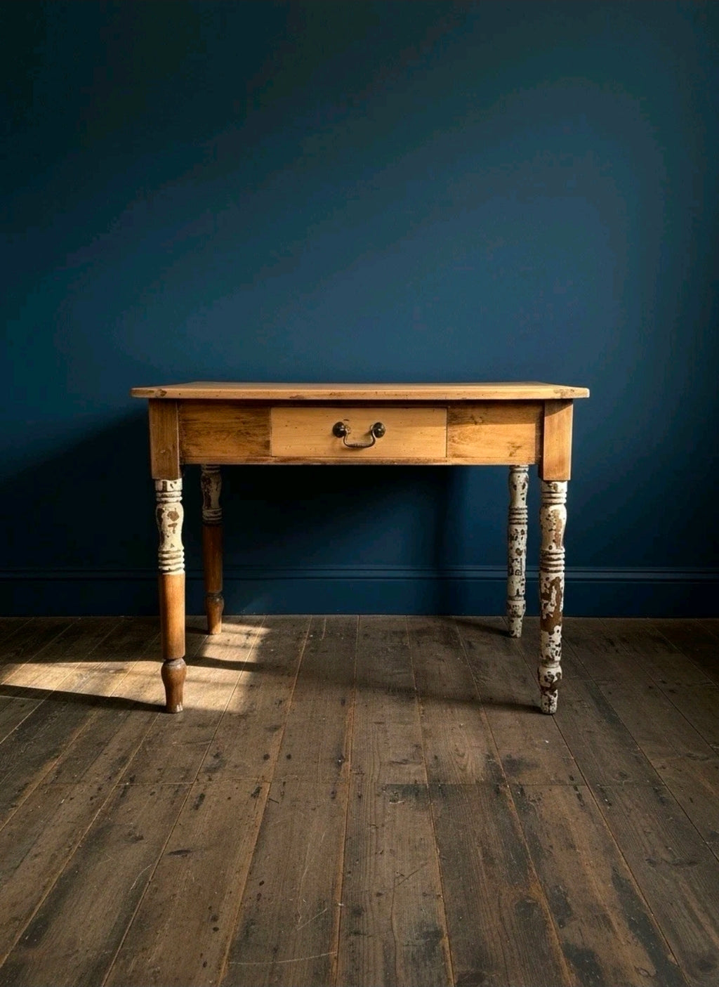 1920s Rustic Italian Pine Kitchen Table. Dining, Occasional. Side Table