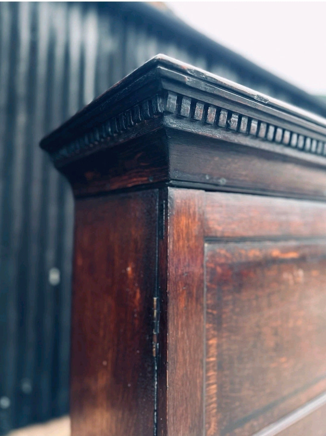 Antique George III Estate Office Cabinet. Oak, c1810, Country House, Storage