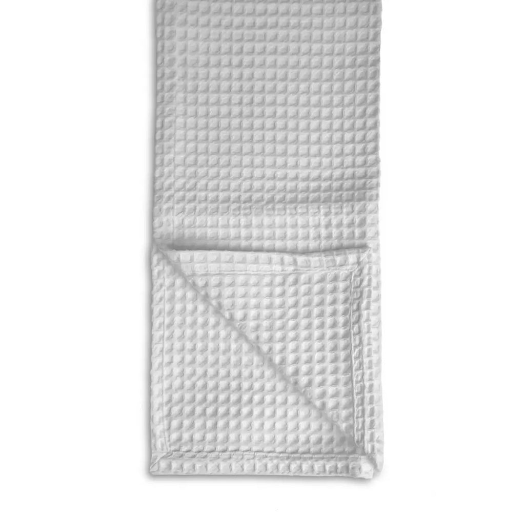 Hotel Waffle Throw Blanket - 100% Cotton Bedspread (Dove Grey)