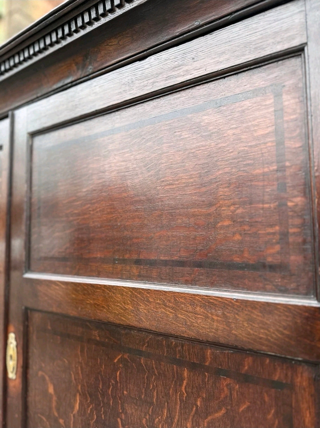Antique George III Estate Office Cabinet. Oak, c1810, Country House, Storage