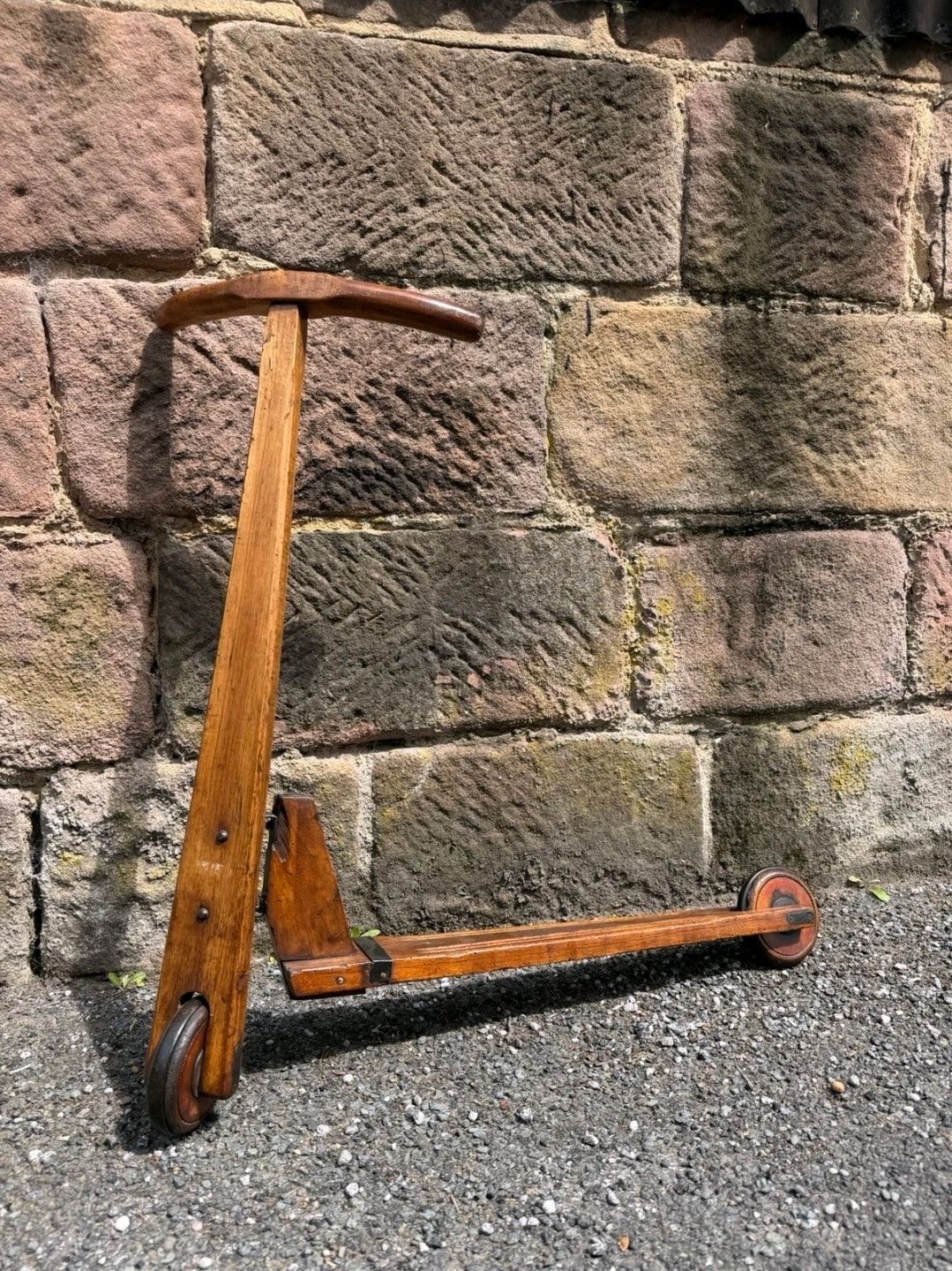 Vintage Mid Century Italian Children's Scooter - Red, Metal, Display, Decorative