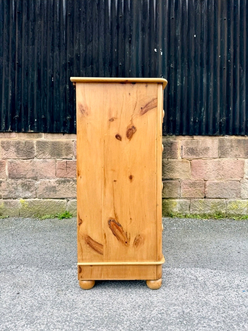 Antique Victorian Pine Chest Of Drawers, Original, 2 Over 3 Drawers, Lockable