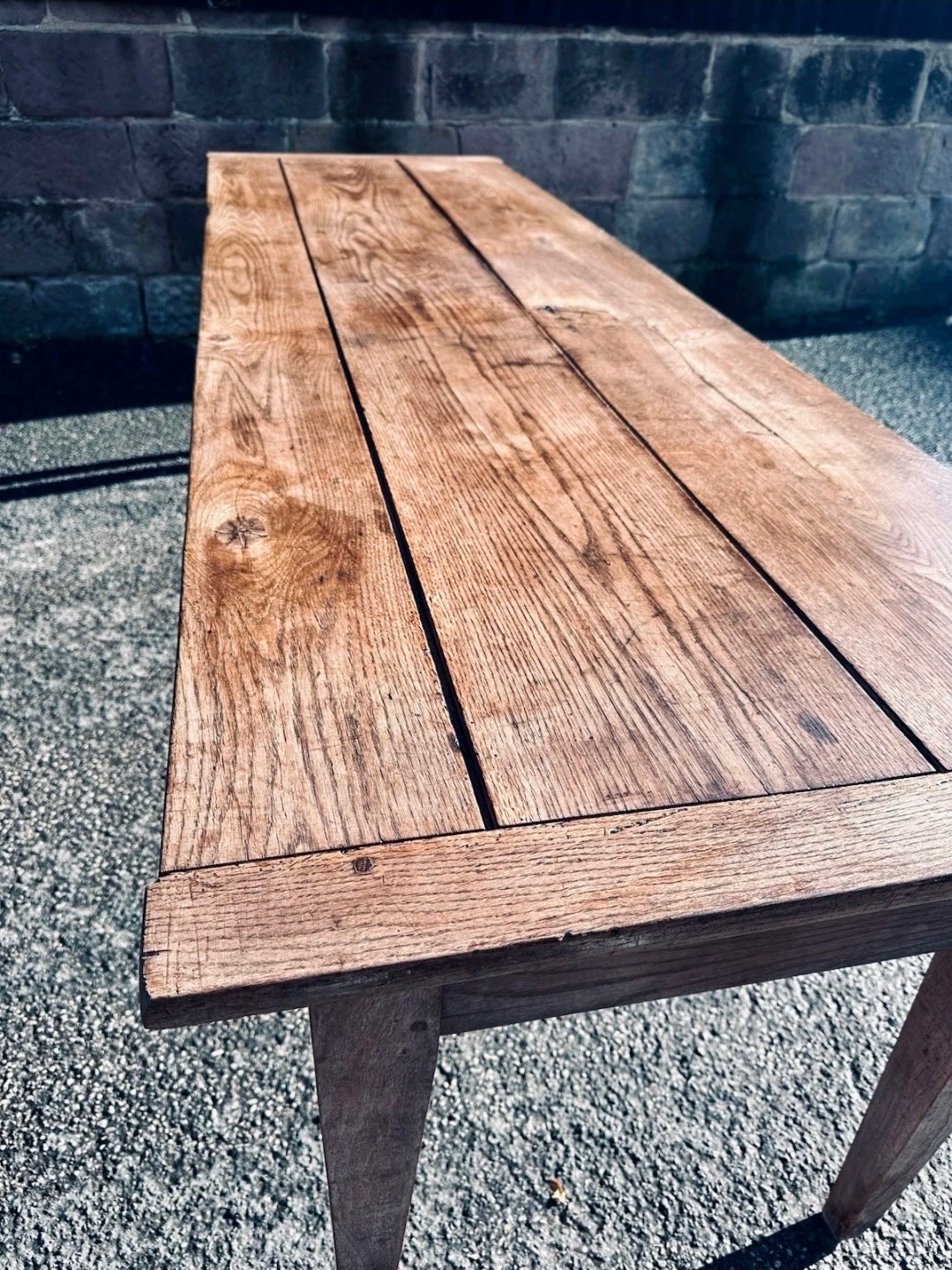 Antique 19th Century Chestnut Dough Table, Dining Table, Farmhouse Table