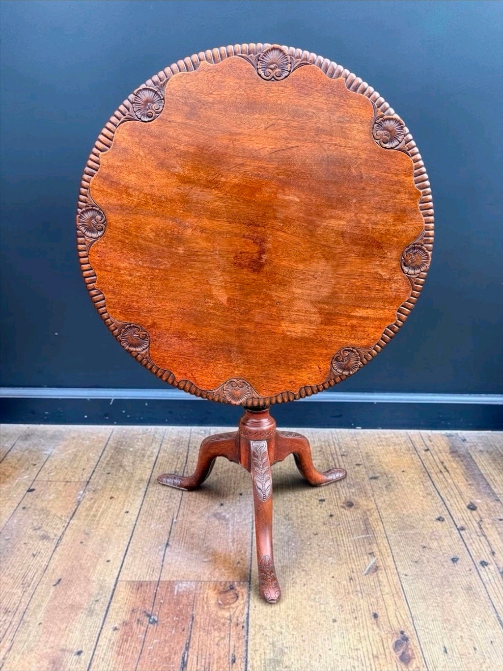 George III Mahogany Tripod Supper Table Circular Tilt Top, Occasional C1780