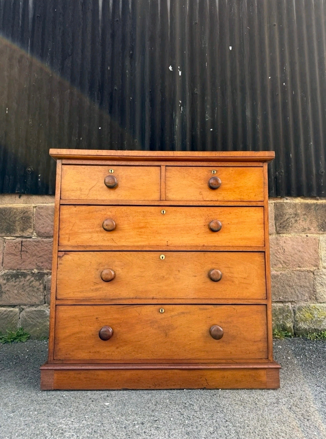 Antique Mahogany Chest Of Drawers, Late Victorian, 5 Drawers, Bedroom