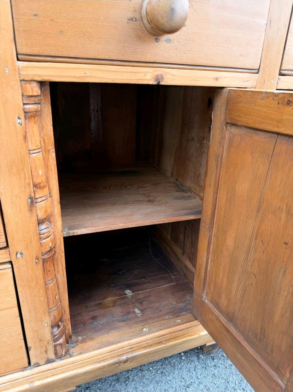 Antique Victorian Pine Lancashire Dresser/sideboard, Kitchen, Console, Farmhouse