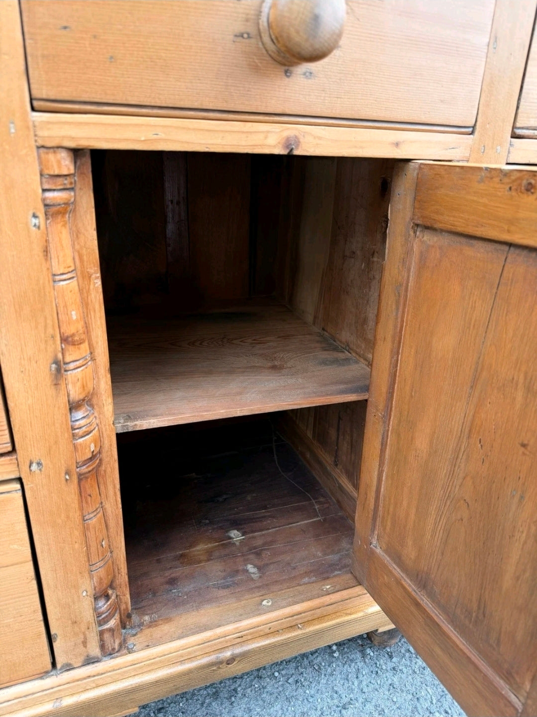 Antique Victorian Pine Lancashire Dresser/sideboard, Kitchen, Console, Farmhouse