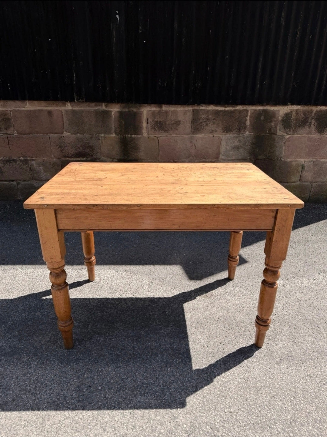 Victorian Rustic Pine Table, 2-4 Seater. Kitchen, Dining, Farmhouse, Cottage