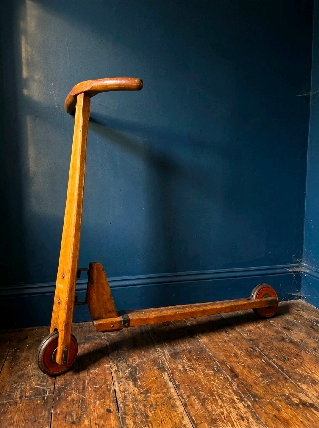 Vintage Mid Century Italian Children's Scooter - Red, Metal, Display, Decorative