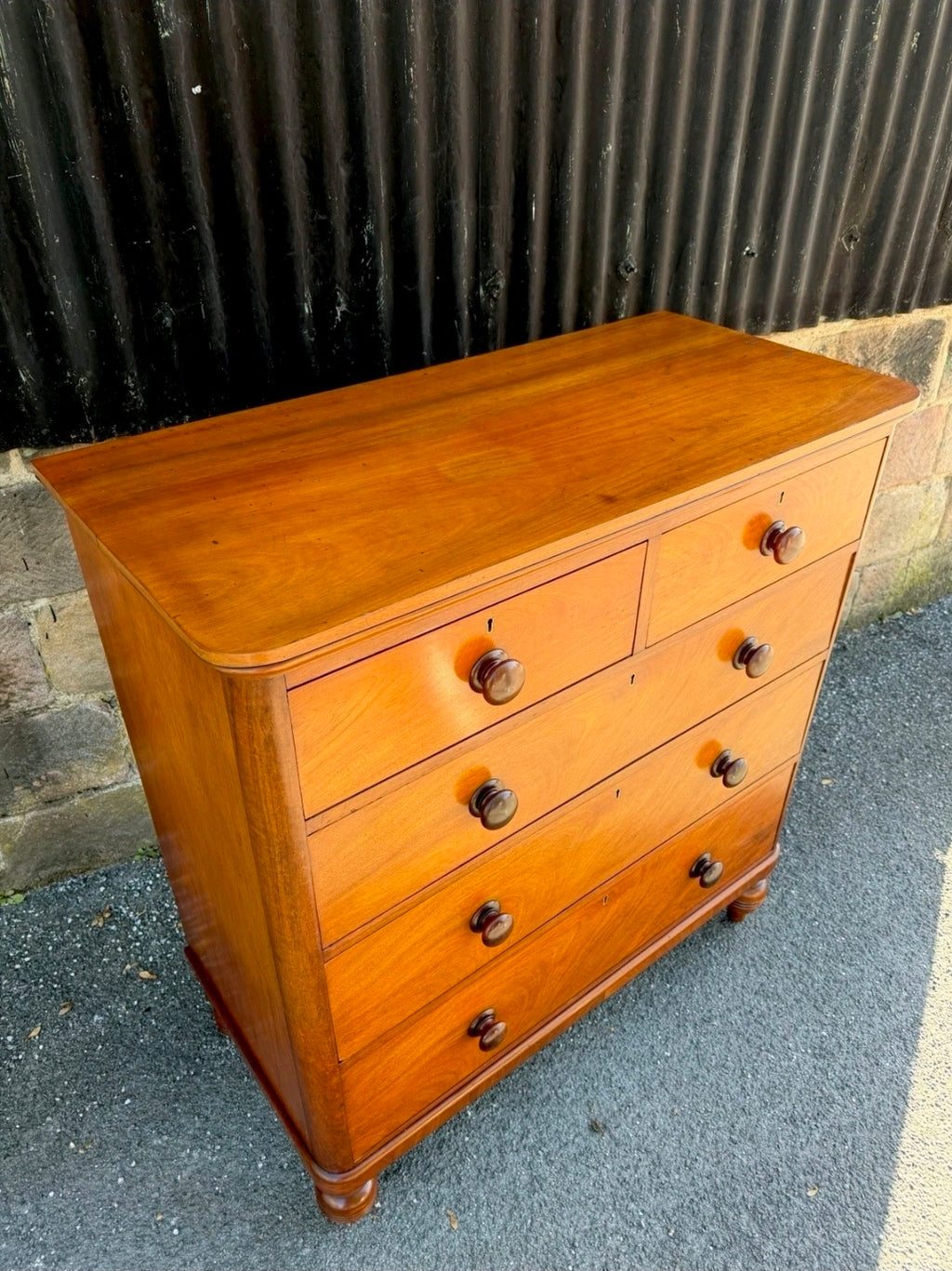 Large Antique Chest Of Drawers C1870, Victorian, Mahogany, Bedroom, Makers Mark
