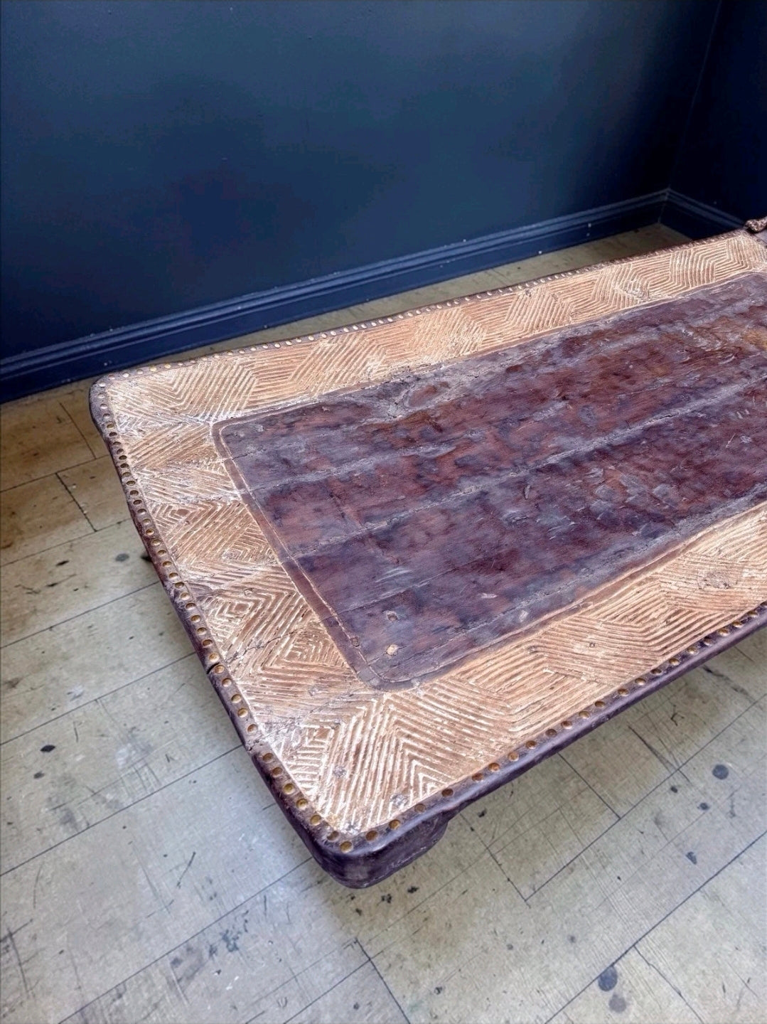 Large Rare West African Senufo Day Bed,Ivory Coast, Coffee Table,Design Feature.