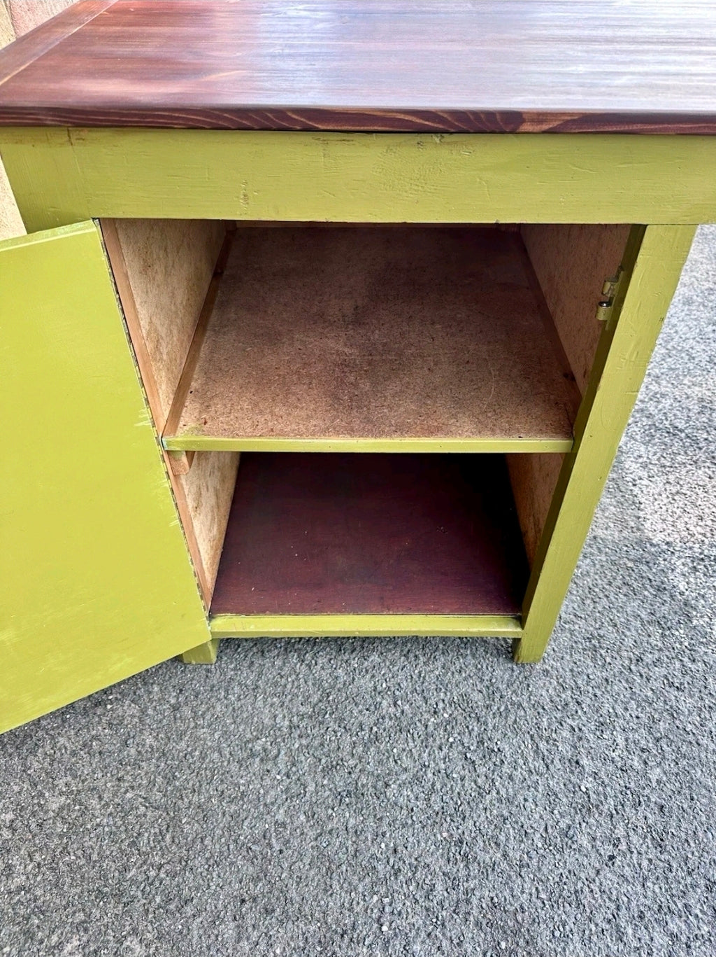 Industrial Reclaimed Large Clerks Desk. Original Paint, Statement, 8ft, Drawers