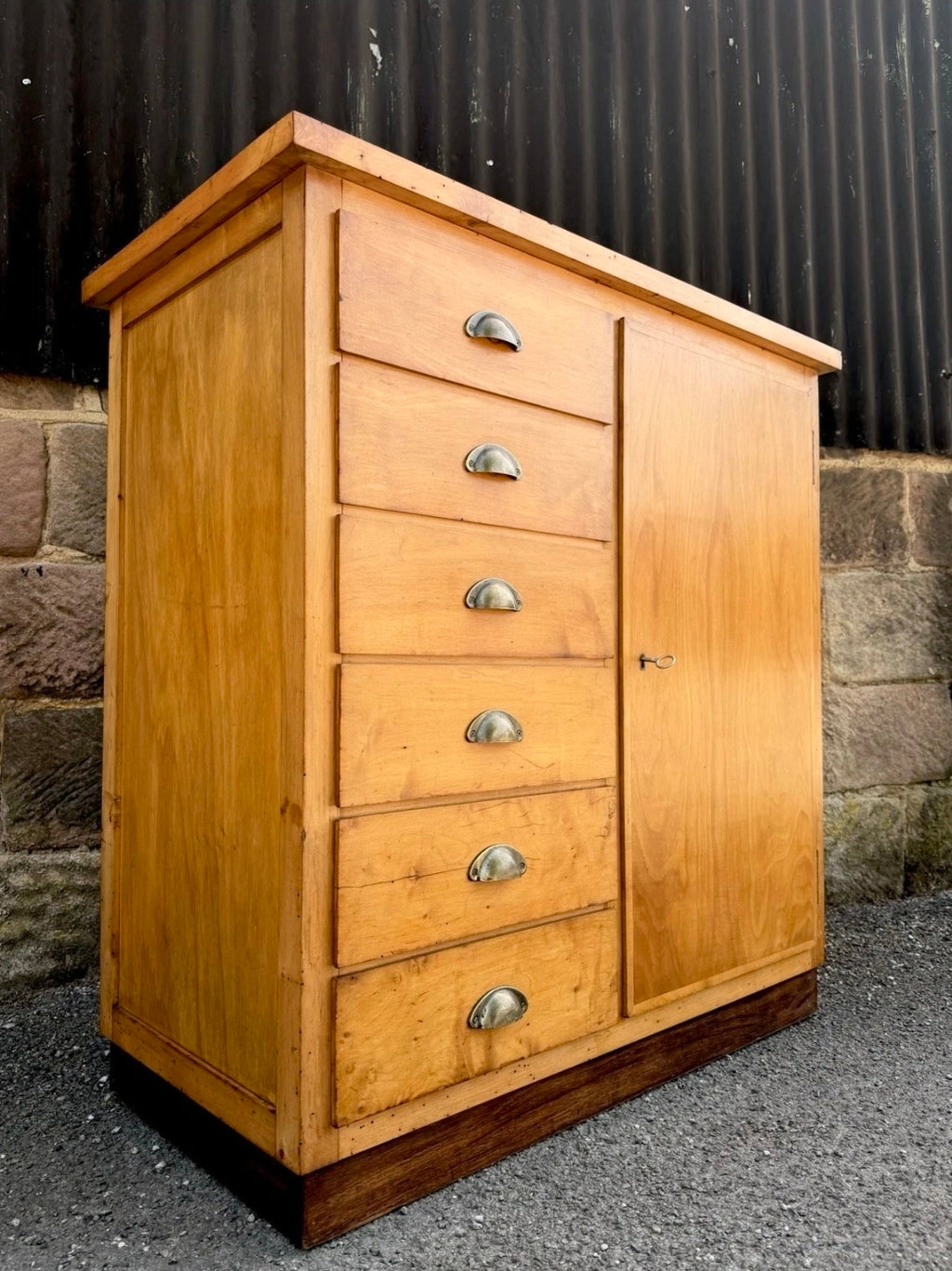 Mid Century Merchants Chest Of Drawers, Cupboard, Haberdashery,Bedroom,Clothes