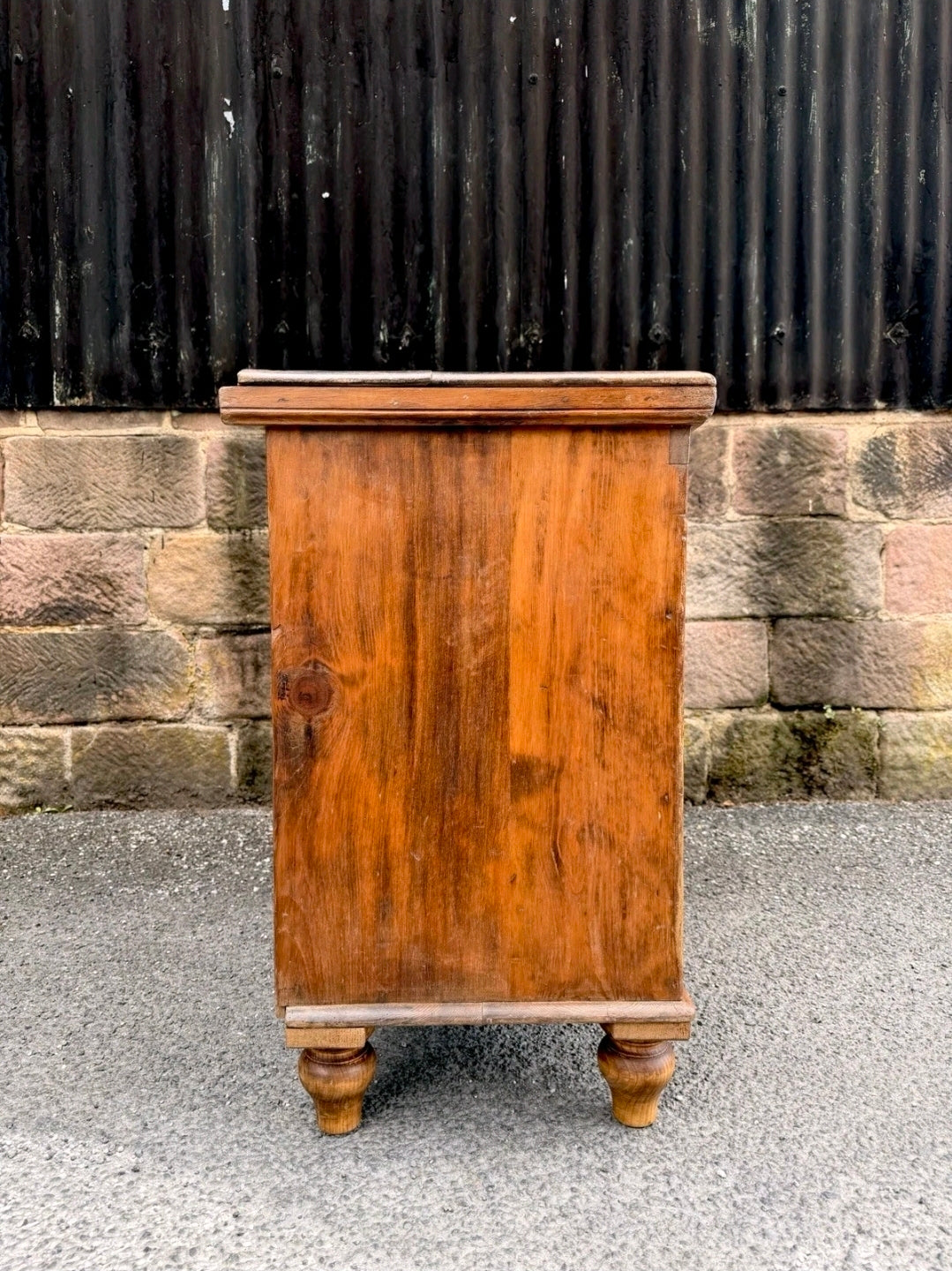Victorian Antique Pine Dresser Base/Sideboard. Three Drawers, Country, Cottage.