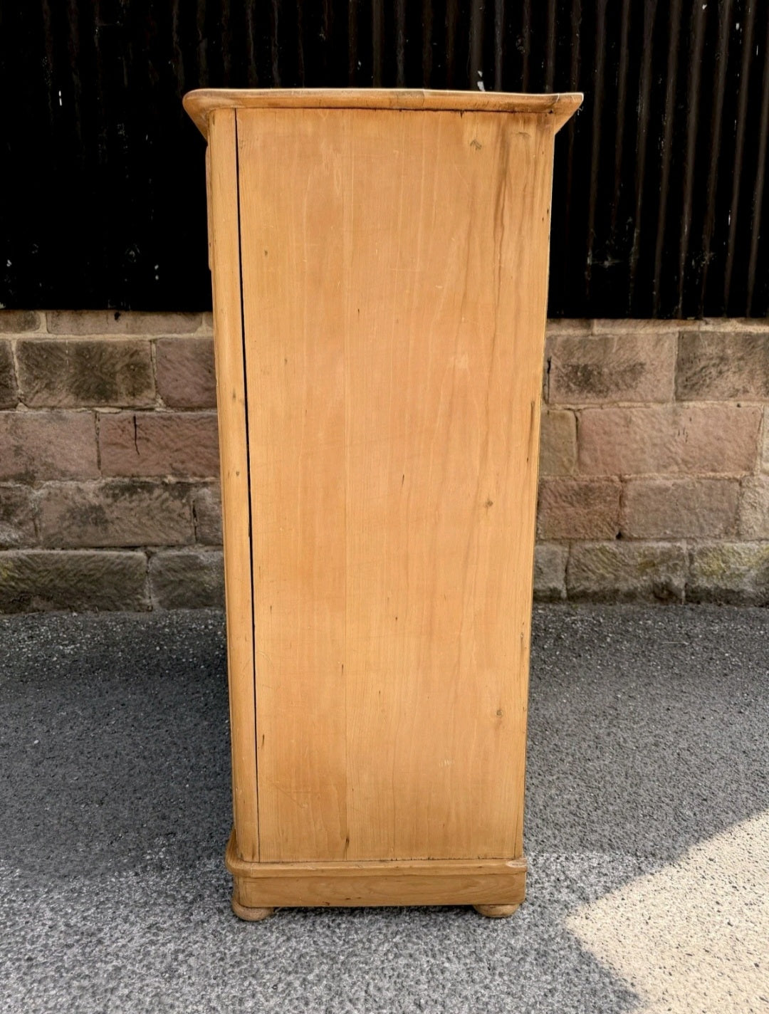 Large Antique Victorian Waxed Pine Chest Of Drawers, Country Farmhouse, Bedroom.
