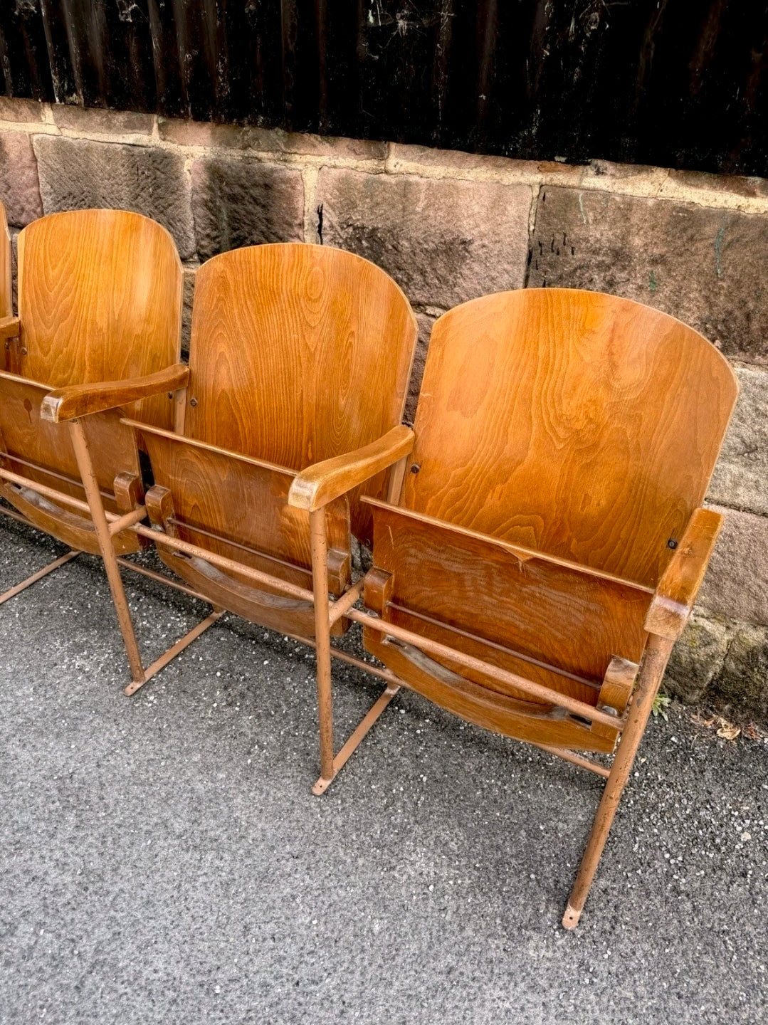 Original 1950s Italian Cinema/Theatre seats. Hallway, Retail Space, Waiting Room