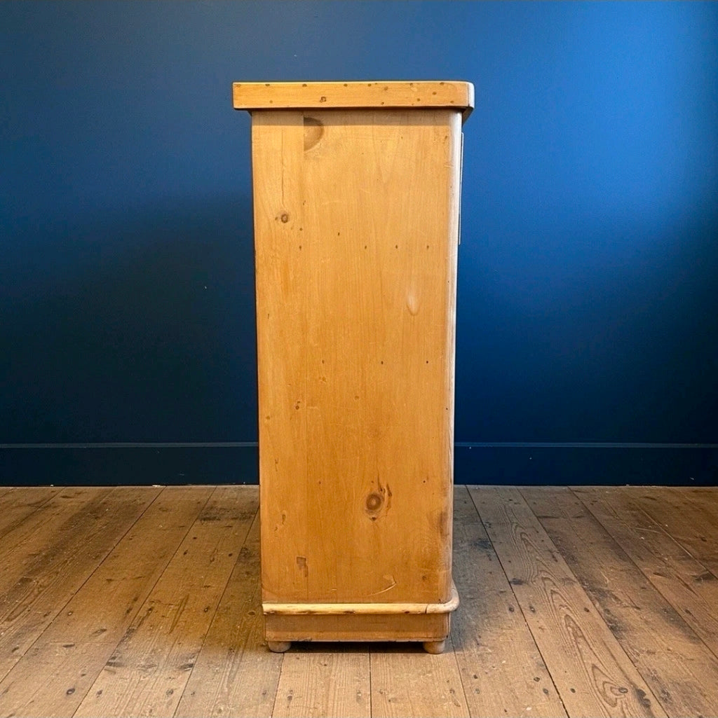 Antique Victorian Pine Chest Of Drawers, Original, 2 Over 3 Drawers, Bedroom