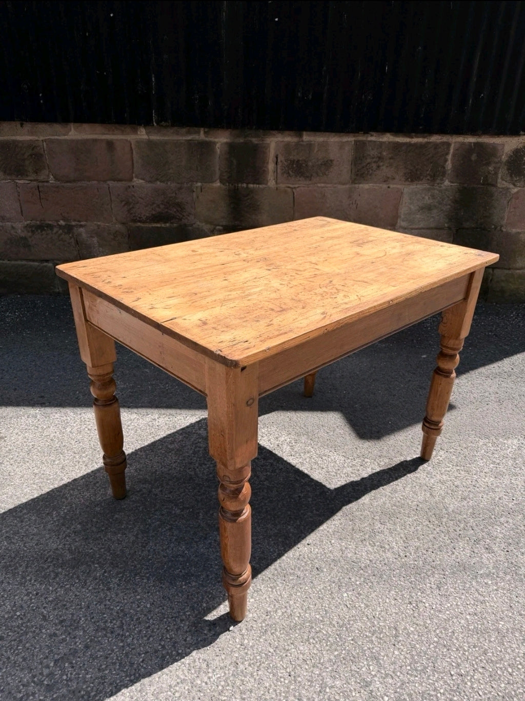 Victorian Rustic Pine Table, 2-4 Seater. Kitchen, Dining, Farmhouse, Cottage
