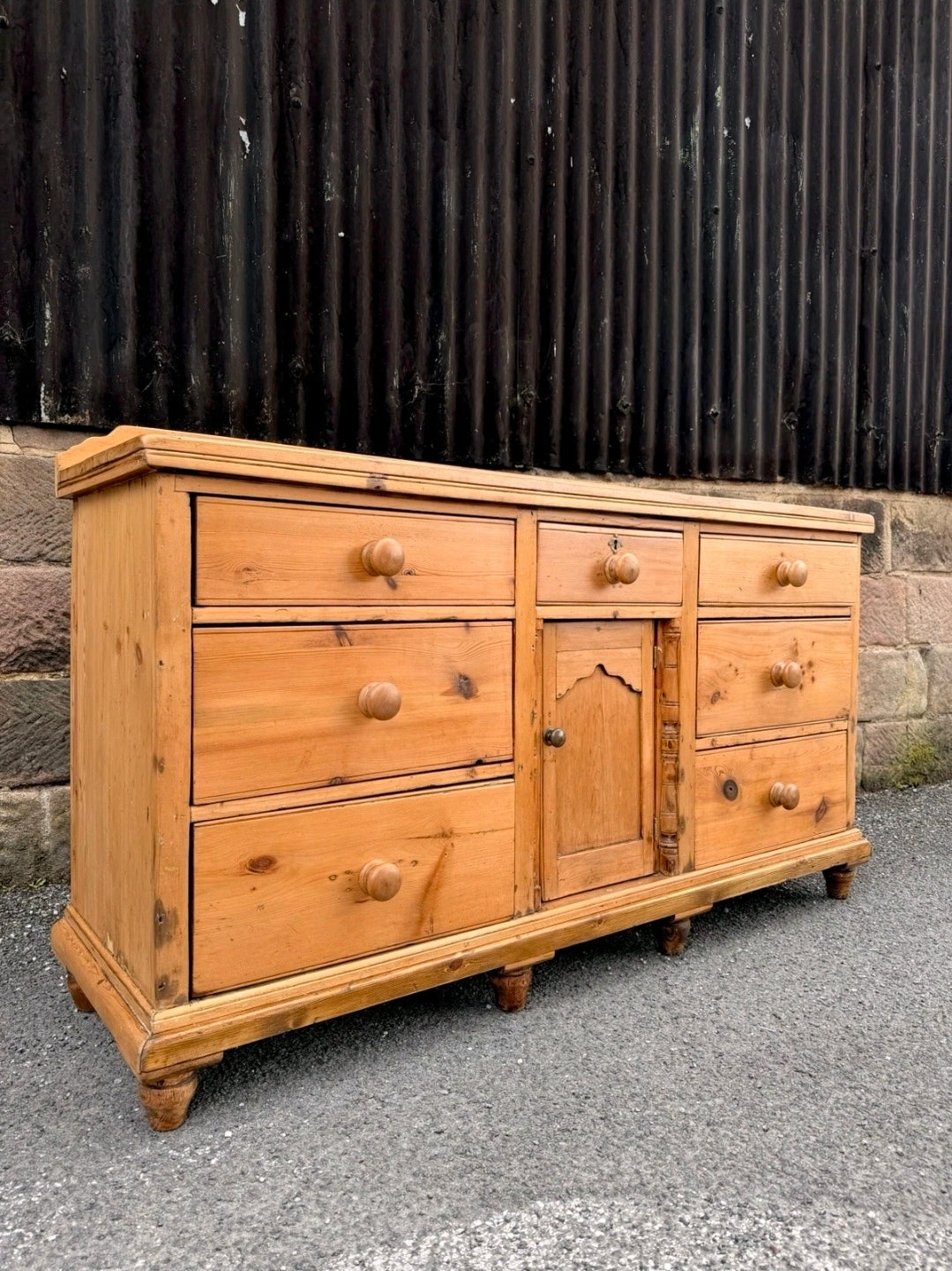 Antique Victorian Pine Lancashire Dresser/sideboard, Kitchen, Console, Farmhouse
