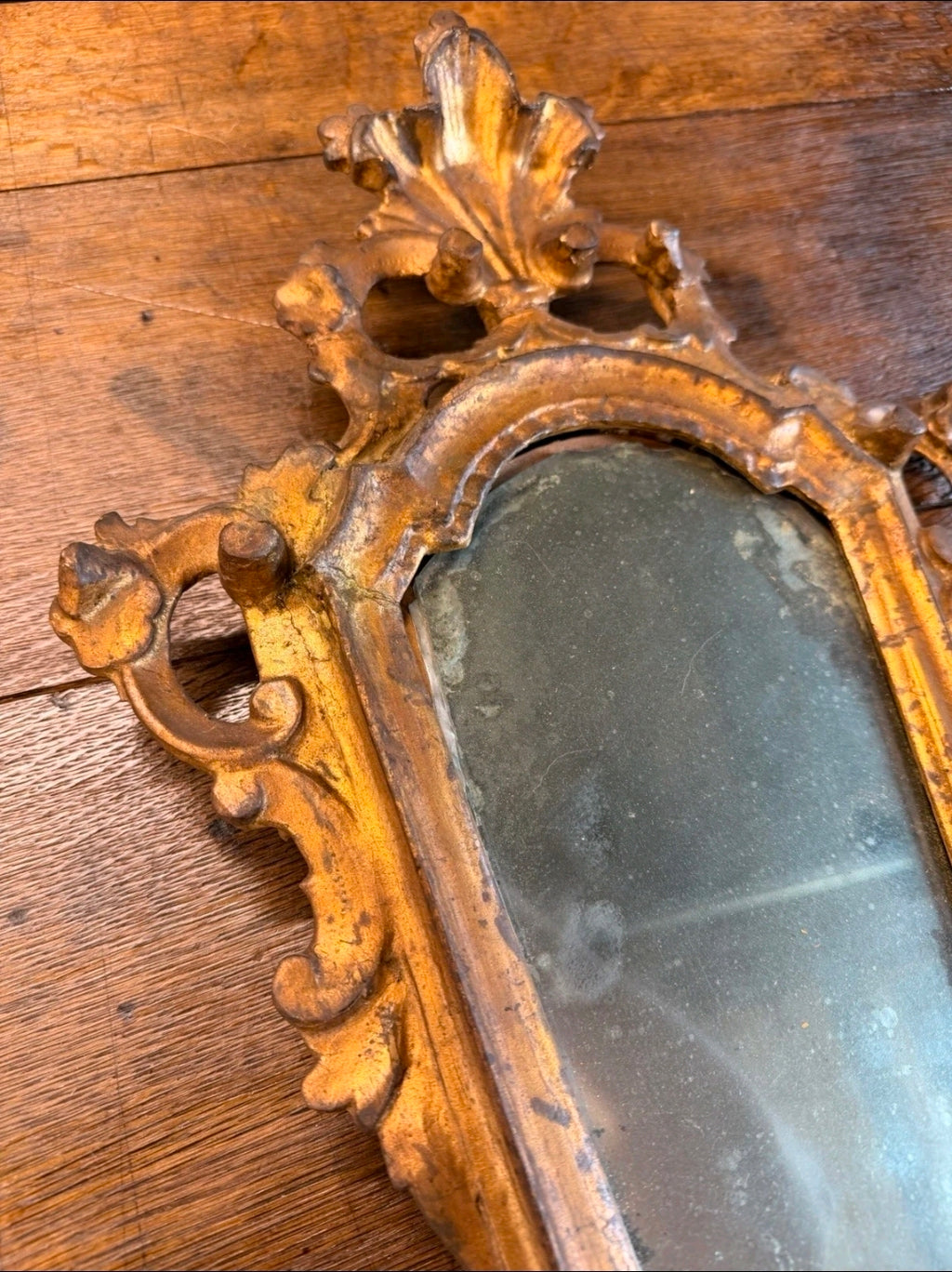 Antique 18th Century Gilded Wood Wall Mirrors. Pier Mirror. Italian. Decoration