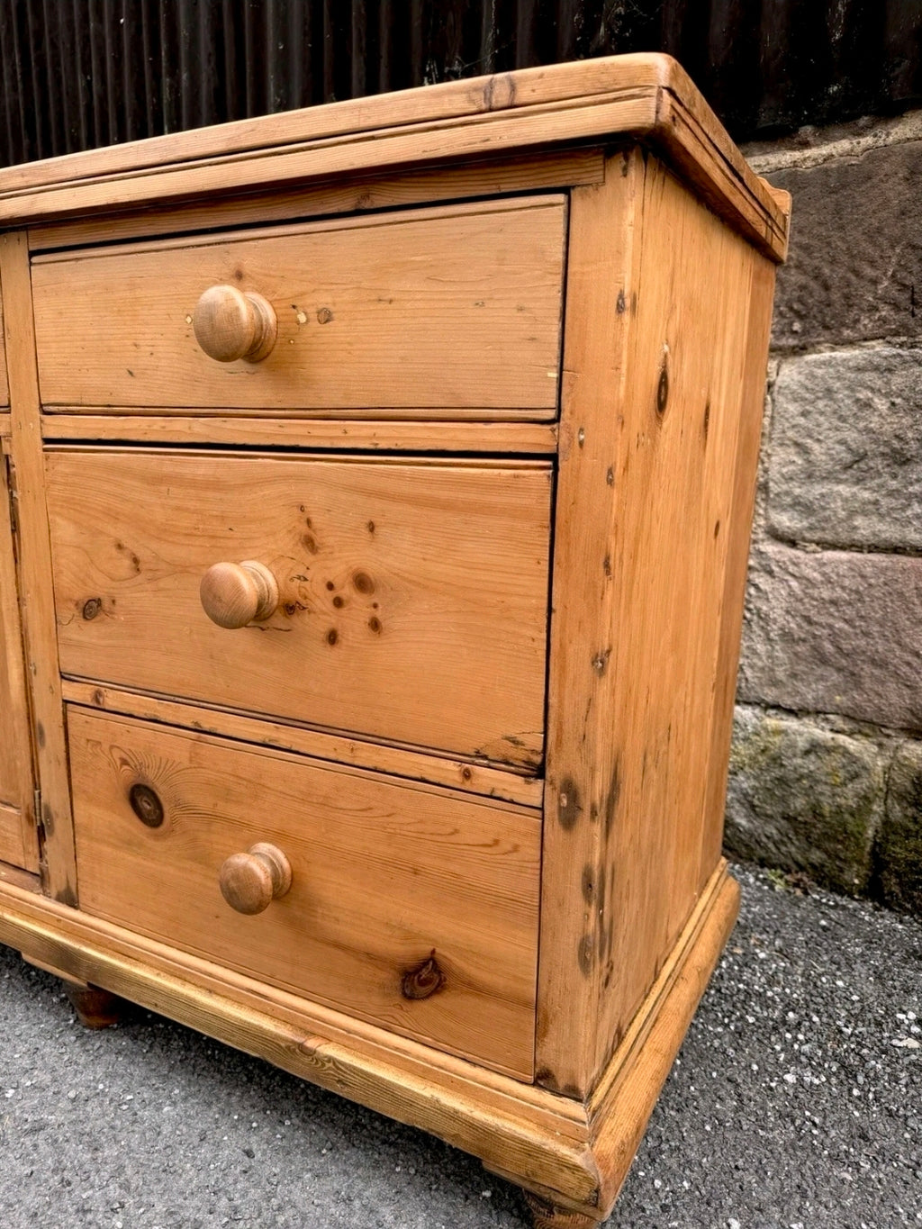 Antique Victorian Pine Lancashire Dresser/sideboard, Kitchen, Console, Farmhouse