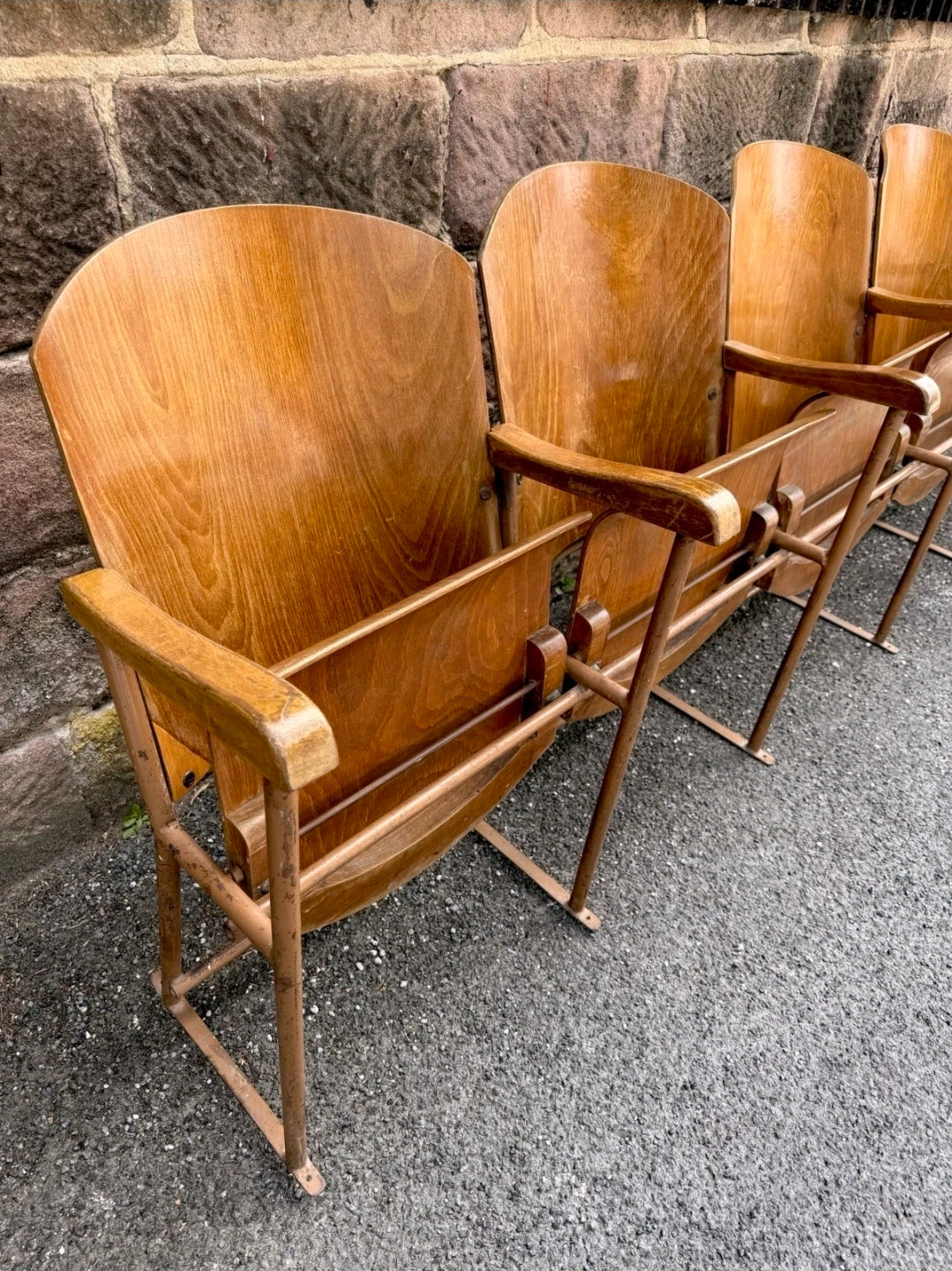 Original 1950s Italian Cinema/Theatre seats. Hallway, Retail Space, Waiting Room