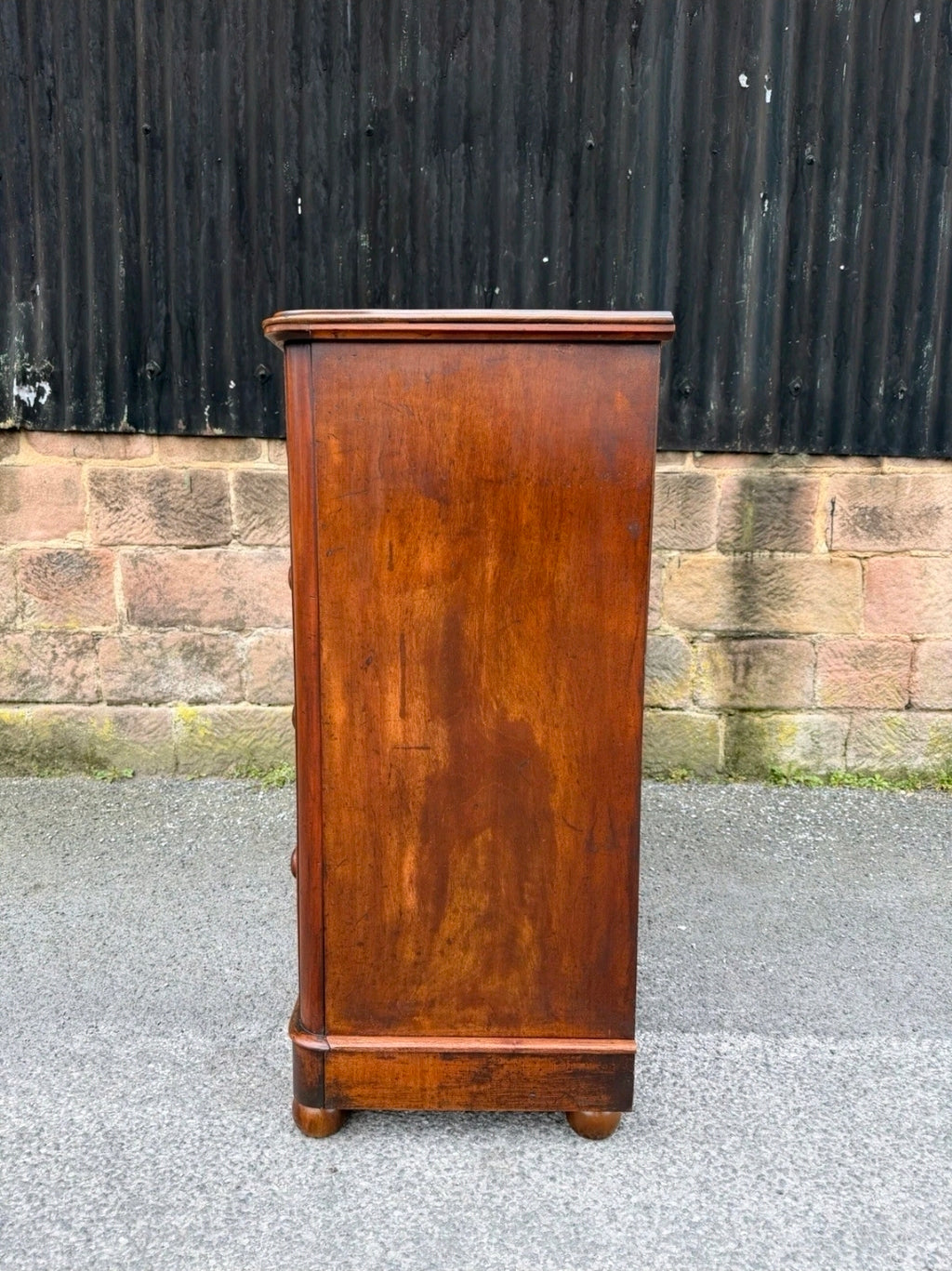 Antique Mahogany Chest Of Drawers, Victorian Original, 5 Drawers, Bedroom