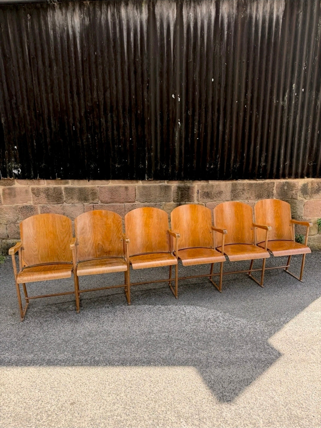 Original 1950s Italian Cinema/Theatre seats. Hallway, Retail Space, Waiting Room