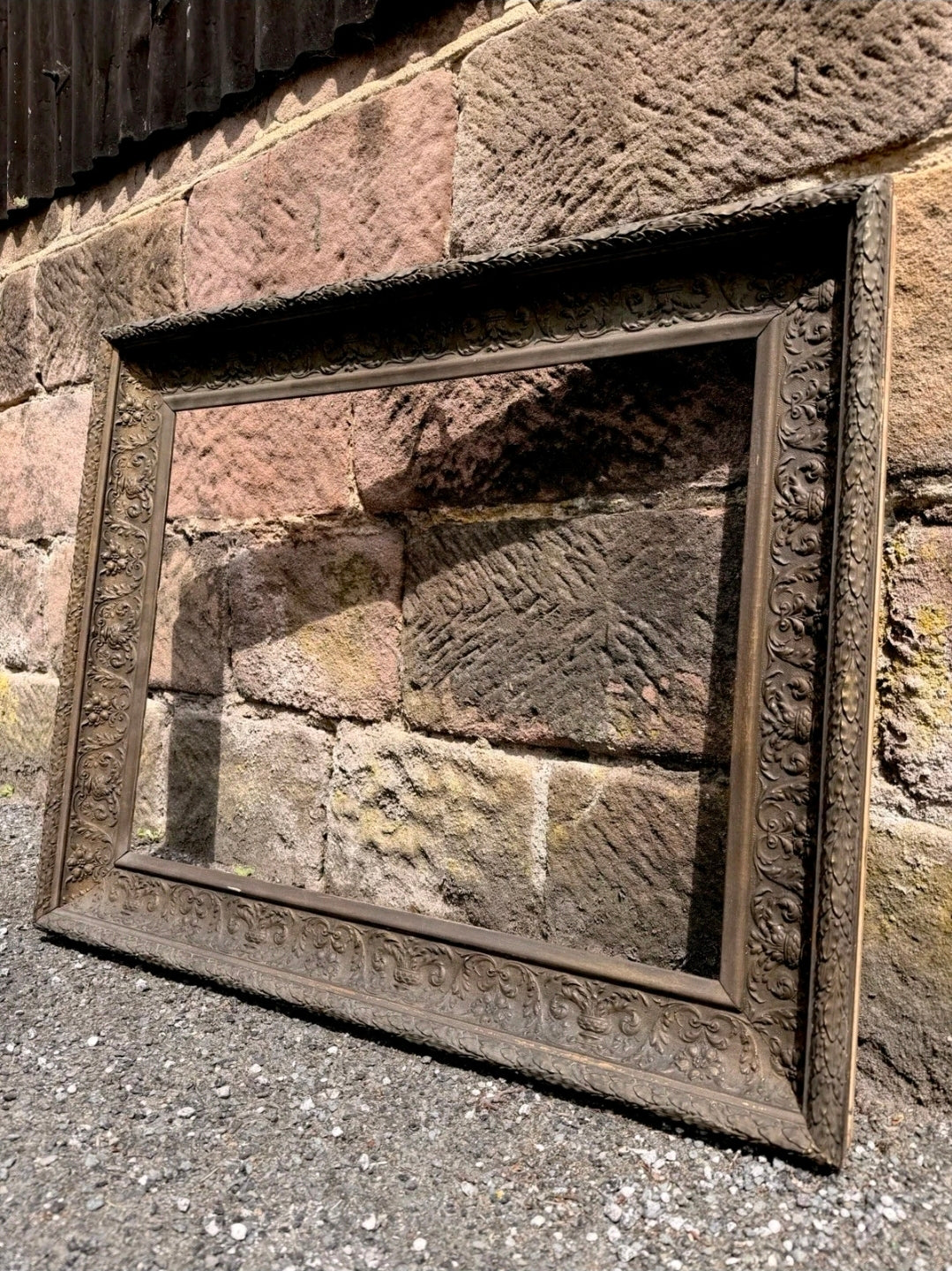Large Antique Gilt Composition Picture Frame. Painting, Decorative, Wall Art